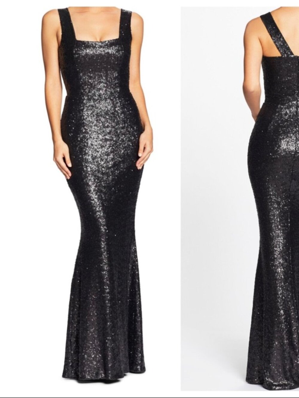 Dress the Population Raven Sequin Gown